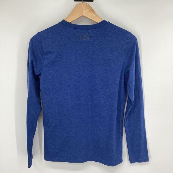 Boys Under Armour Project Rock‎ Iron Paradise" Long Sleeved Tee  blue large - Picture 2 of 6